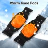 2 Pcs Warm Wool Knee Pads Super Elastic Knees Sleeves Support Protector